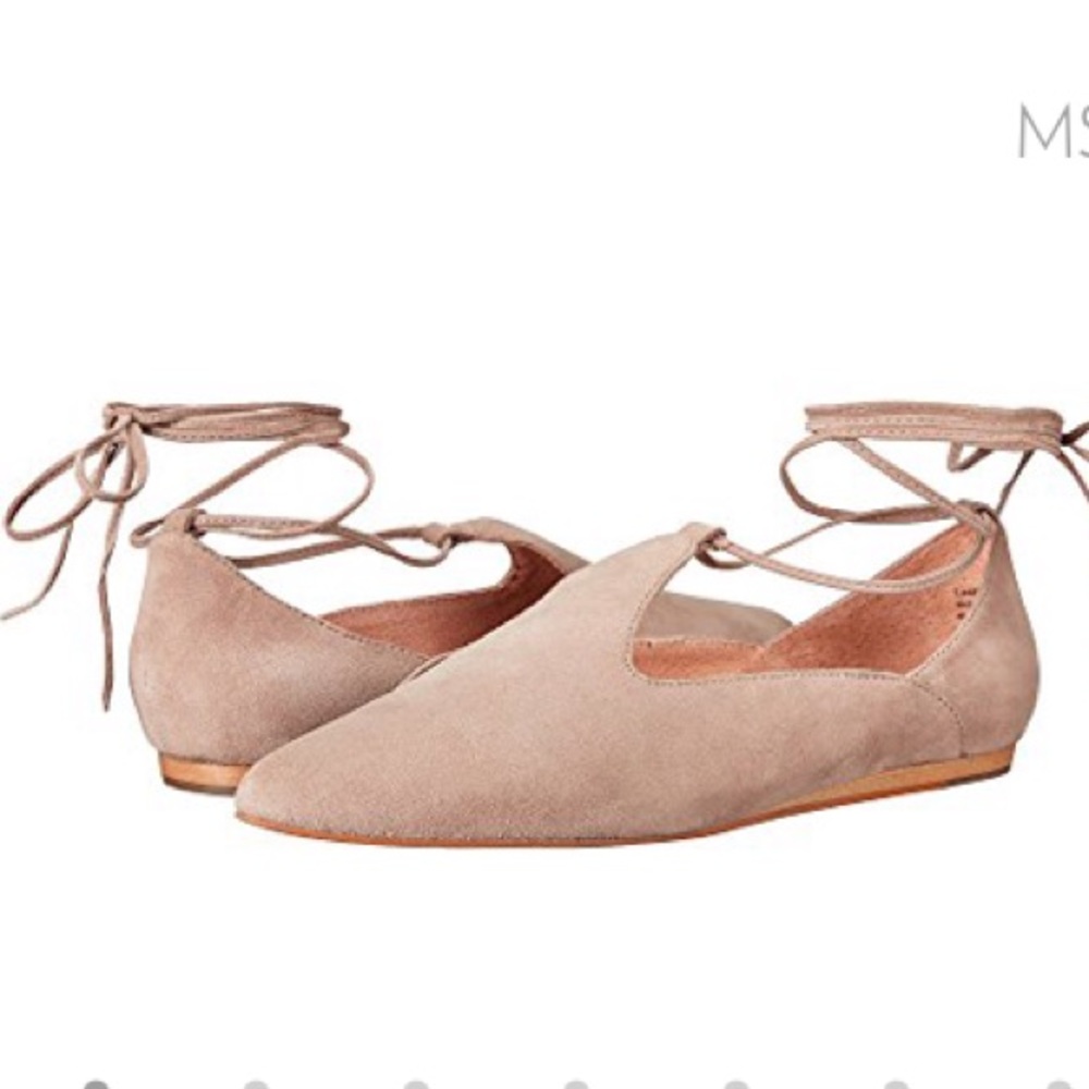Seychelles Hive Suede Taupe Flats
